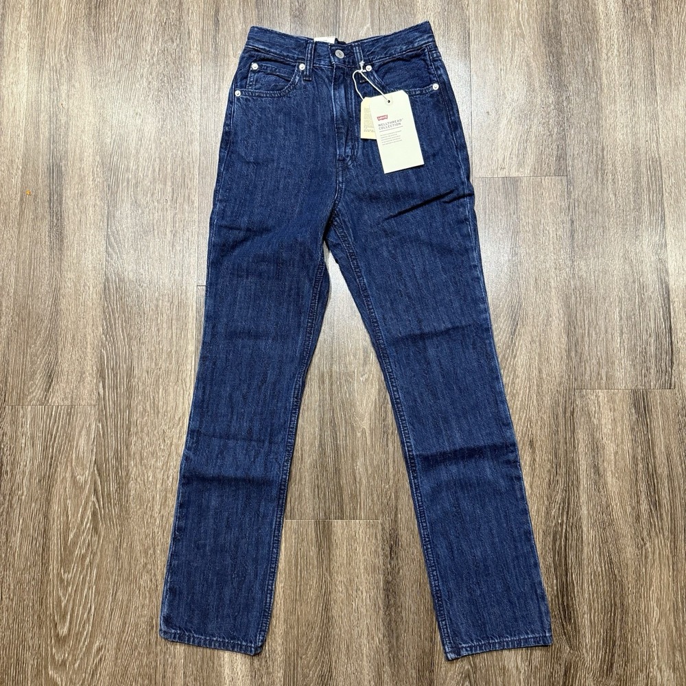 Levis 70s High Straight Wellthread Ultra High Rise Textured Jeans Size 24x29